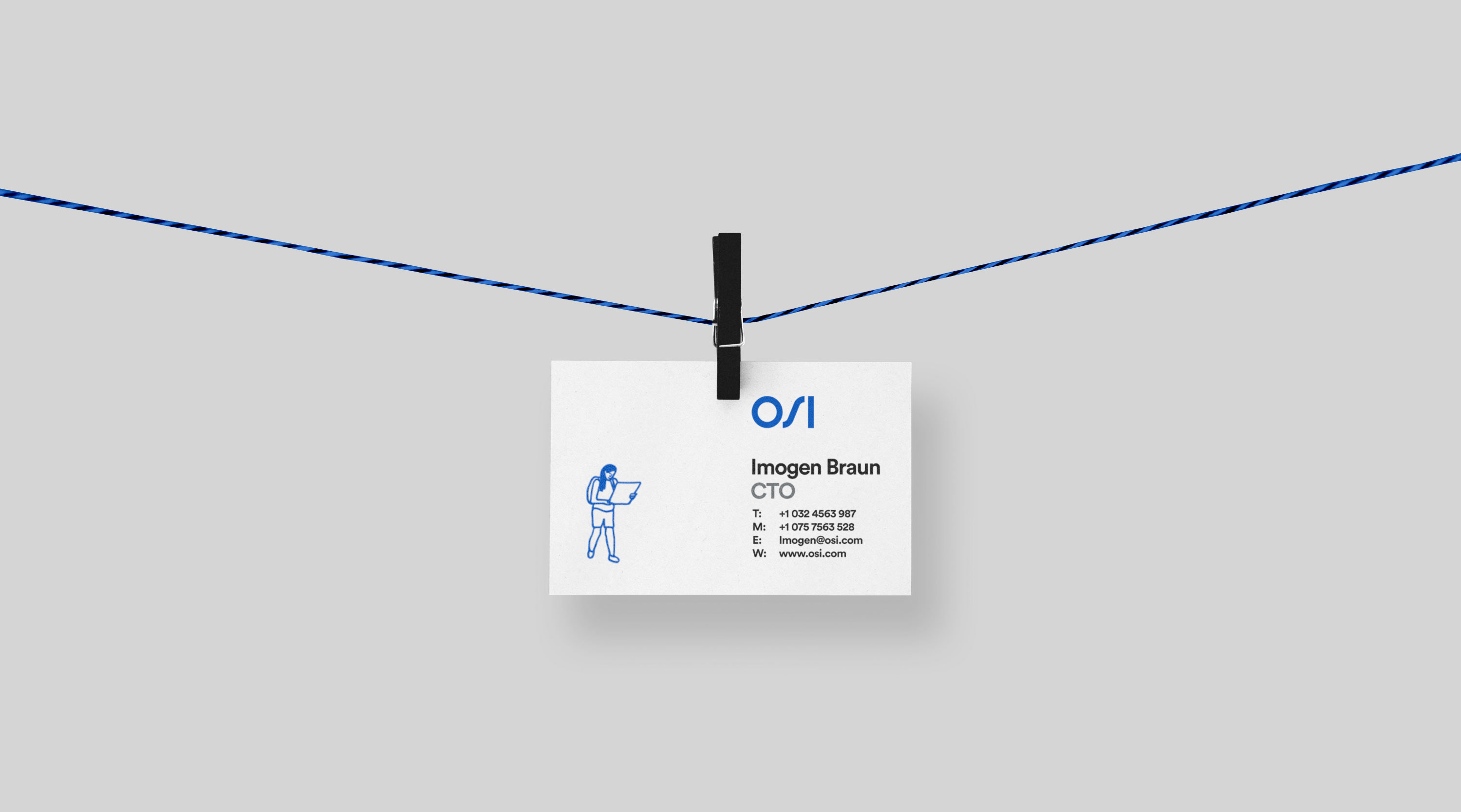 Business card design OSI
